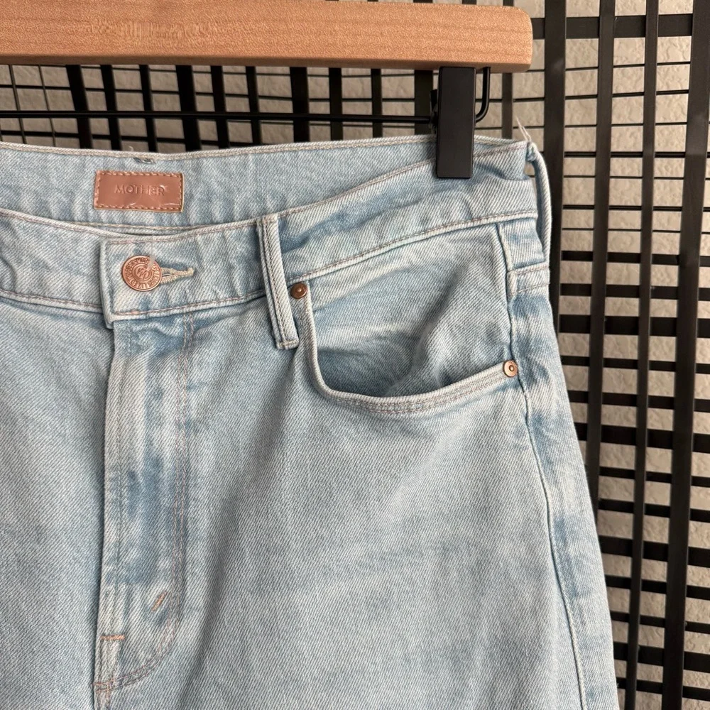 Mother The Twister Ankle Fray Jeans in Cowabunga - Picture 7 of 10
